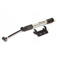 Beto Alloy Mini Pump – Retractable Hose, Threaded Head, 80 psi, AV/FV, 265 mm