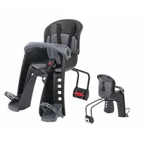 BABY SEAT - Polisport BILBY Junior,  Front Facing with SEAT TUBE mounting, upto 15KG, Black /Grey
