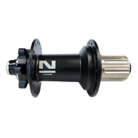 Novatec E440 Rear Hub, 12x150mm Thru-Axle, 6-Bolt Disc, 32H, Shimano HG, Black