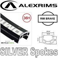 24" Front Wheel — Alex DM18 36H, Joytech, QR 100