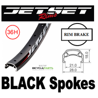 20" Rear Wheel — Jetset CH-E213 36H, Joytech, screw-on freewheel, nutted