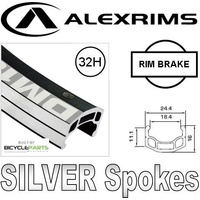 26" Rear Wheel — Alex DM18 32H, Novatec sealed, 8–11-speed cassette (Shimano/SRAM HG freehub), QR 135
