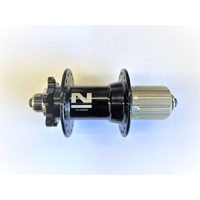 Novatec Rear Hub, QR 135mm, 6-Bolt Disc, 36H, Shimano HG, Black