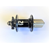 Novatec Rear Hub, QR 135mm, 6-Bolt Disc, 32H, Shimano HG, Black