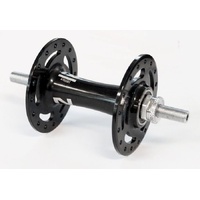 Novatec Track Front Hub, 3/8in Nutted 100mm, Non-Disc, 32H, Black