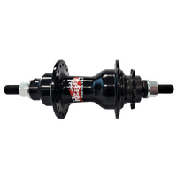 Novatec BMX Cassette Rear Hub, 3/8in Nutted 110mm, Non-Disc, 36H, 9T Driver, Black