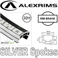26" Rear Wheel — Alex DM18 32H, Joytech, 8–10-speed cassette (Shimano/SRAM HG freehub), QR 135
