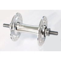 Novatec Track Front Hub, 3/8in Nutted 100mm, Non-Disc, 32H, Silver