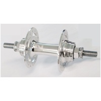 Novatec Track Rear Hub, 3/8in Nutted 120mm, Non-Disc, 32H, Silver