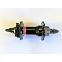 Novatec Dirt Jump Rear Hub, Nutted 135mm, 6-Bolt Disc, 36H, Single Speed, Black