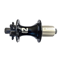 Novatec Rear Hub, 12x148mm Boost Thru-Axle, 6-Bolt Disc, 32H, Shimano HG, Black