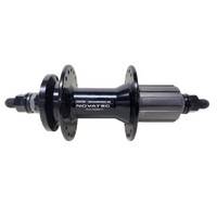 Novatec Rear Hub, Nutted 135mm, 6-Bolt Disc, 36H, Shimano HG, Black
