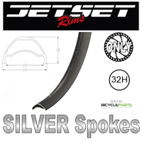 27.5" / 650B Disc Rear Wheel — Jetset AM-30 32H, Joytech, 8–10-speed cassette (Shimano/SRAM HG freehub), QR 135