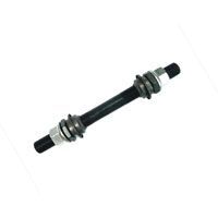 AXLE FRONT   14mm x170mm w/cone & nut, suit foot pegs