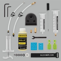 BleedKit - Bleed kit WORKSHOP MASTER GOLD (for Tektro/TRP and Shimano hyd. brakes) with adapter for Shimano drop bar hydraulic BK-99033 Premium produc