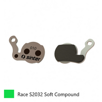 BRAKE DISC PADS - MTB, RACE pads (Extra Bite), GREEN,  Magura Julie HP, Louise (2007/08), Louise Bat, Louise Carbon, Marta (2009) - Quality Sinter pro