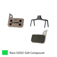 BRAKE DISC PADS - ROAD & MTB RACE pads (Extra Bite), GREEN, Sram Red, Rival, Level Ultimate, Apex, Force, S-700. - Quality Sinter product Made in Slov