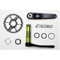 FSA Gradient Modular BB392EVO 1x Crankset, 36T Shimano 12-Speed, 165mm