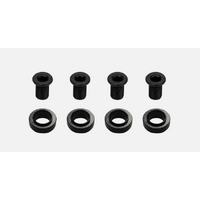 FSA Chainring Bolts with 5.5mm ABS Spacers, Black, 4 Pieces (ML023 + MW426)