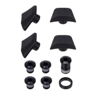 FSA SL-K Road ABS 386EVO Chainring Bolt Kit and Tab Cover, Black