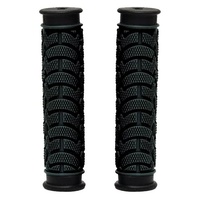 GRIPS - Dual Density MTB Grips, Closed End. 130mm BLACK   - Oxford Product