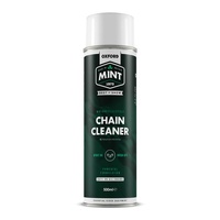 CHAIN CLEANER - Oxford Mint Chain Cleaner 500ml,  effective at dissolving and washing away contaminated chain lube and the build-up of oil and dirt on