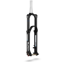 Suntour Fork AURON35 EQ RC2-PCS DISC 15MM QLOC-110mm 27.5 BOOST, Travel 160, Tapered steerer, GLOSS BLACK