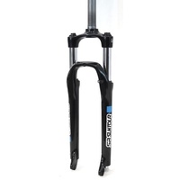 SR Suntour Suspension Fork 26",  XCE, travel 100mm, for axle 9mm, coil spring w/preload adjuster, 28mm Stanchions - 1 1/8" steerer,  DISC,  BLACK