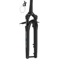 SR Suntour 700c GVX32 SF24 RLR Suspension Fork 12x100mm 50mm Tapered Flat Mount, Matte Black