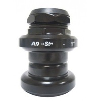 HEADSET, A9, 1", Threaded, 30.2mm, STEEL, Stack height 39.4 mm, BLACK, a Quality STRONGLIGHT product, - 252709 - Crown race 26.4
