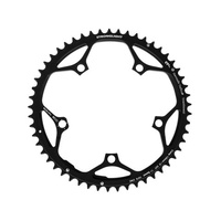 CHAINRING - ROAD "STRONGLIGHT", 53T, 7075 CNC Black CT2 campag 11spd - 135mm BCD, 5 Hole for 11 Spd