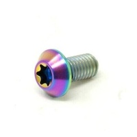 Titanium Disc Rotor Bolt M5 x 12 mm T25 Torx Rainbow Gr 5 (Each)
