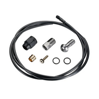 Tektro/TRP Banjo hose kit - 5mm - w/banjo unit kit - Kevlar hose - Length 2000mm - Black