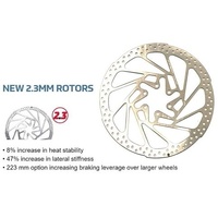 TRP Rotor for disc brake, Dia.180mm, six bolt, silver,  2.3mm thickness, (Suits TRP062/063/085/086)