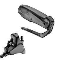 TRP TT Hydraulic Brake - LEVER & CALIPER SET - Caliper and Right Hand Lever for handlebar dia between 22 - 24mm: HD-T910 - (1900mm Hose)