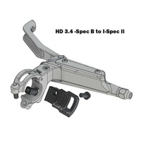 Shifter adapter kits, Mod.HD3.4, left hand side, steel, fits HD-M830/HD-M805N - Black.