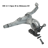 Shifter adapter kits, Mod.HD4.1, Right hand side, steel, fits Slate, Quadiem,  ZURICH - Black.