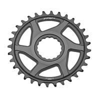 TRP Chainring CR-M9050, 30T - 0mm offset - Chainring Cinch Interface, Duotone (Sandblasted Black / Grey)