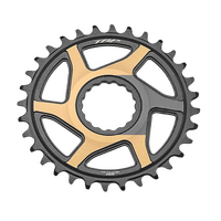 TRP Chainring CR-M9050, 30T - 0mm offset - Chainring Cinch Interface, Duotone (Sandblasted Black / Gold)