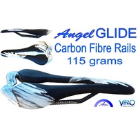 Velo Angel Glide Racing Saddle 275 x 128 mm Carbon Rail 115 g