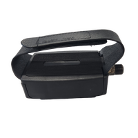 VP Exercise Bike Pedals with Velcro Straps, Black