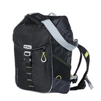 Basil Miles Nordlicht LED Bike Daypack 17L – Black/Lime