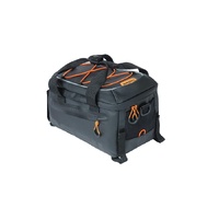 Basil Miles Tarpaulin Trunk Bag 7L Black/Orange