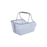 Basil Cento Tech Fiber Nordlicht MIK Rear Basket Blue Silver