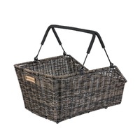 Basil Cento Rattan Look MIK Rear Basket 22L Brown