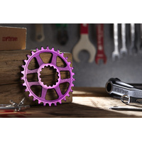 e*thirteen Helix R Direct Mount Chainring – Eggplant
