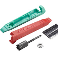 e*thirteen Red/Seafoam Tyre Lever & Tubeless Plug Repair Kit