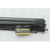 Pillar Wing 21 Straight-Pull Bladed Aero Spokes – Black