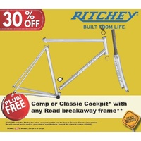 Ritchey Road Logic Break-Away Steel Frameset – XL, Tule Fog