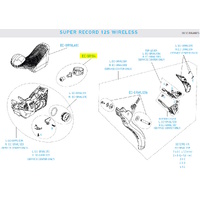Campagnolo Super Record Wireless 12-Speed Ergopower Fixing Clamp with Bolts and Nuts (2 pcs)
